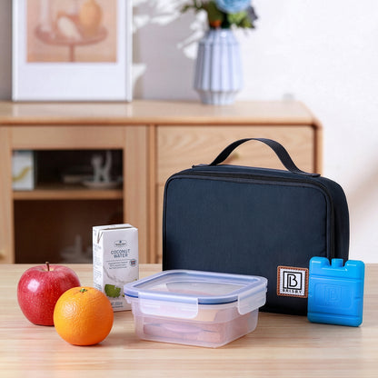 Brisby Koeltas & Lunchtas 2,5 Liter voor Kinderen - Inclusief Koelelement & Naamkaartje - Blauw