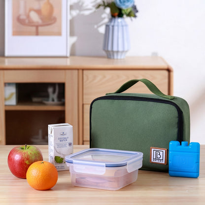 Brisby Koeltas & Lunchtas 2,5 Liter voor Kinderen - Inclusief Koelelement & Naamkaartje - Eenhoorn - Groen