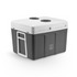 Brisby Elektrische Koelbox 40 Liter - 12V & 230V - Koelen & Verwarmen - Met Wielen & Comfort Grip® Handgrepen - Grijs
