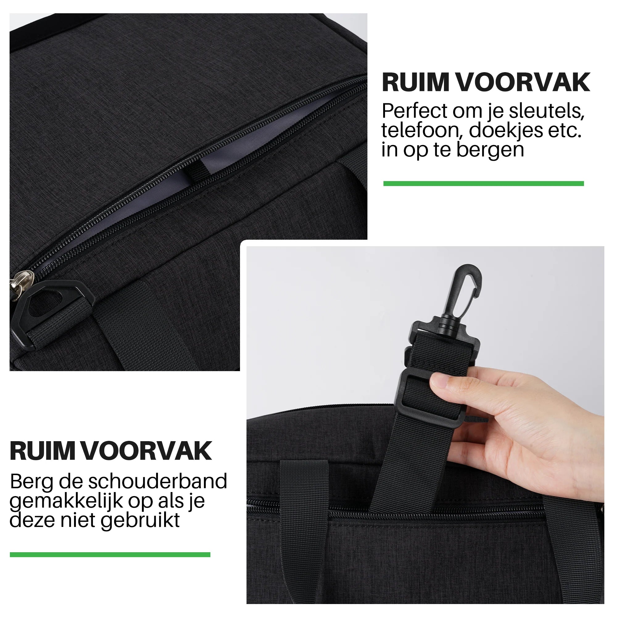 Brisby Koeltas 12L zwart - incl. 2 koelelementen, schouderband