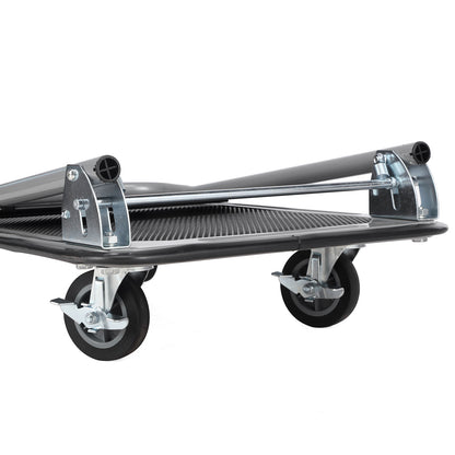 Packaway Professionele Opvouwbare Transportwagen 150 kg – Transportkar met Rem – Antislip Laadplatform – 4 Wielen