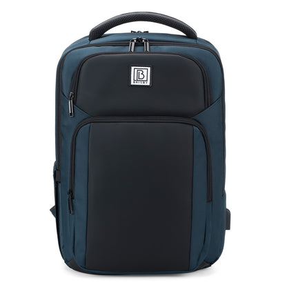 Brisby Rugzak Pro 1 – Laptoprugzak tot 15,7 inch voor Werk, School en Reizen – Waterafstotend – Met Tabletvak, Antidiefstalvak en Trolleysleeve - Blauw