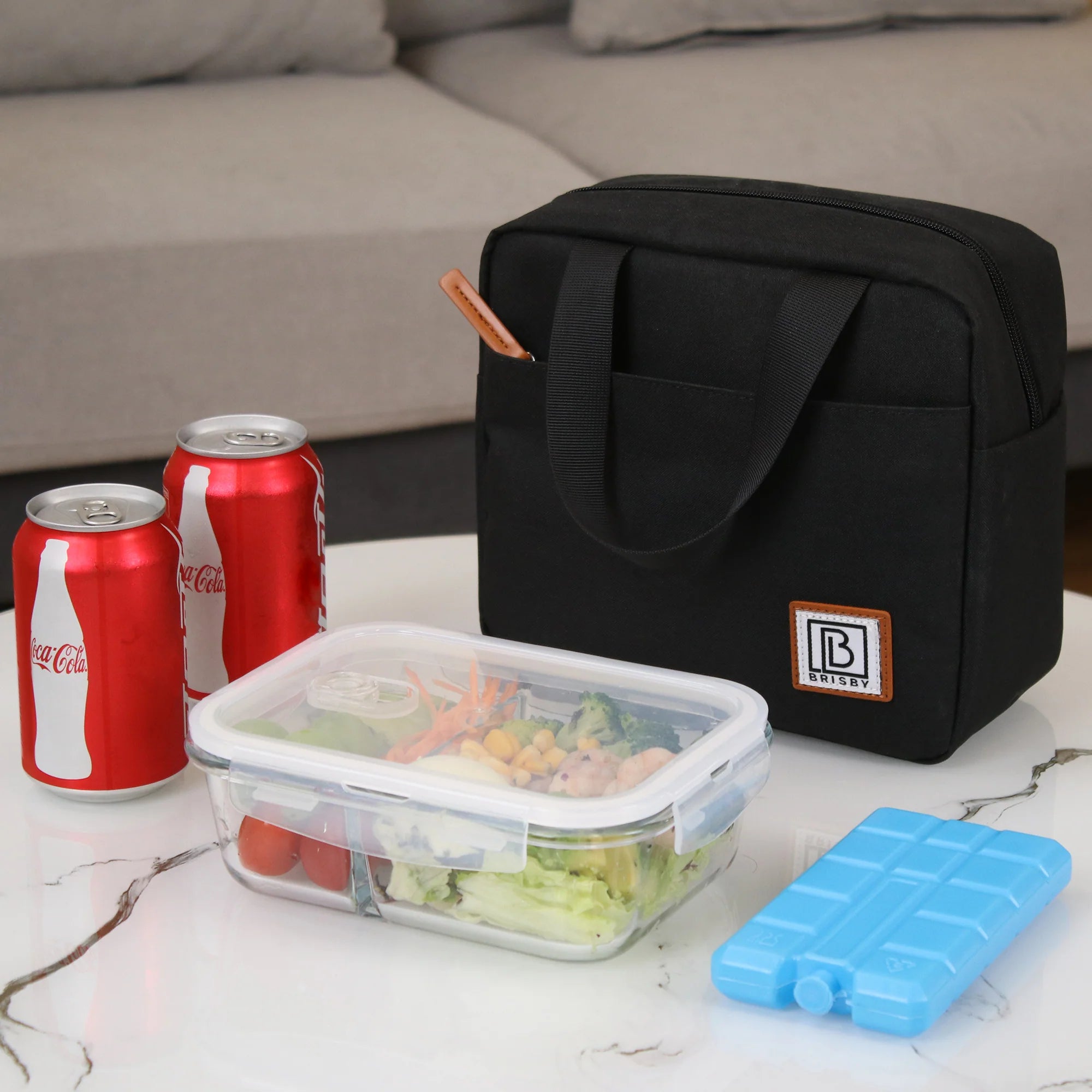 Cooler bag 4L black - 4-layer insulated - free cooling element