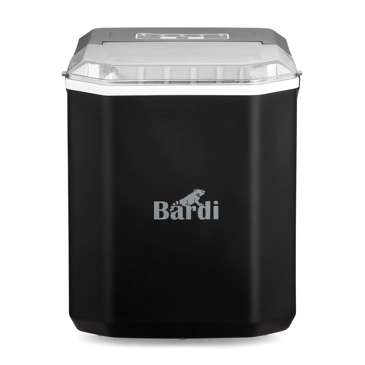 Bardi 1.3L Deluxe IJsblokjesmachine Square – IJsblokmaker Inclusief Luxe Thermosbeker en IJsschep – 9 Blokjes in 8 Minuten – ZWART