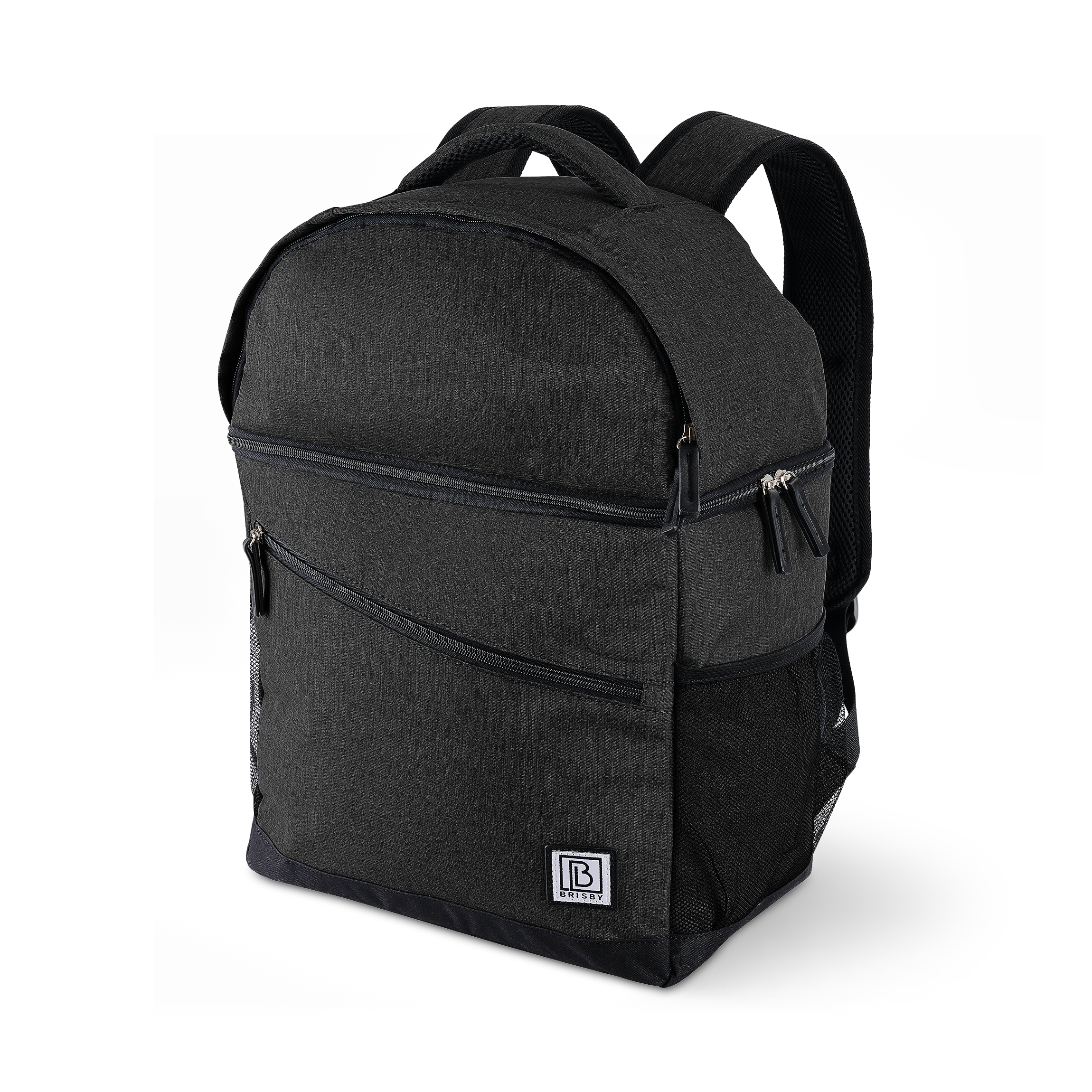 Cooler bag 25L black - backpack - 4-layer insulated - water-repellent - incl. 2 free cooling elements and beer opener