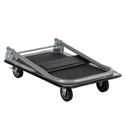 Packaway Professionele Opvouwbare Transportwagen 150 kg – Transportkar met Rem – Antislip Laadplatform – 4 Wielen