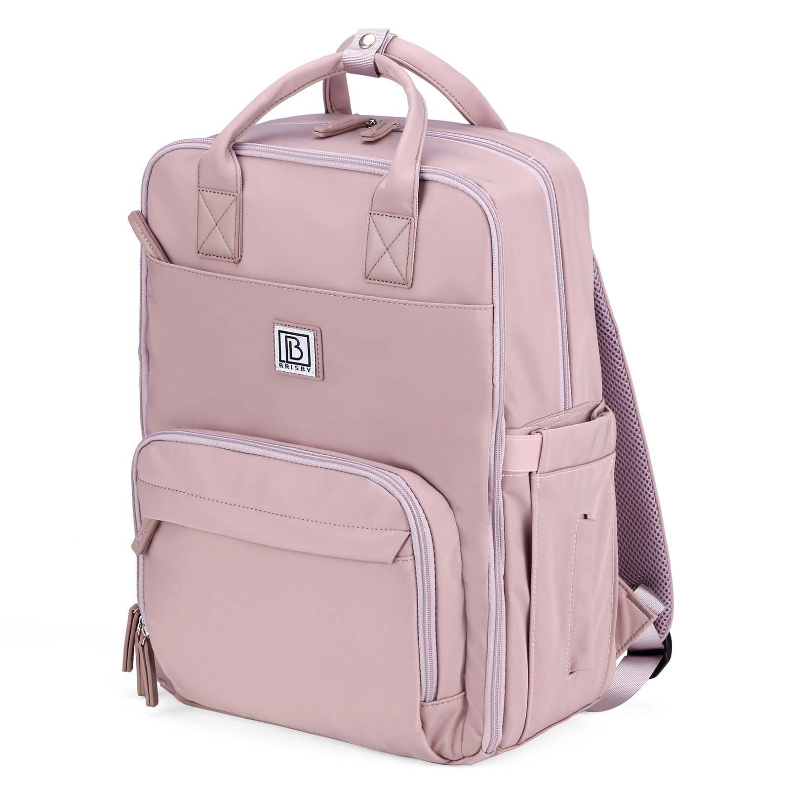 Brisby slijtvaste Luiertas – verzorgingstas – met buggymontage - Calm Lila
