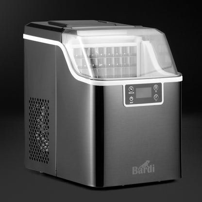 Bardi IJsblokjesmachine 3,2L ijsblokken zwart - 20 kg ijs per 24 uur - incl. thermosbeker
