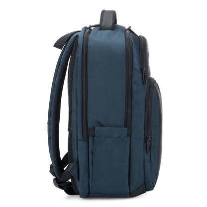 Brisby Rugzak Pro 1 – Laptoprugzak tot 15,7 inch voor Werk, School en Reizen – Waterafstotend – Met Tabletvak, Antidiefstalvak en Trolleysleeve - Blauw