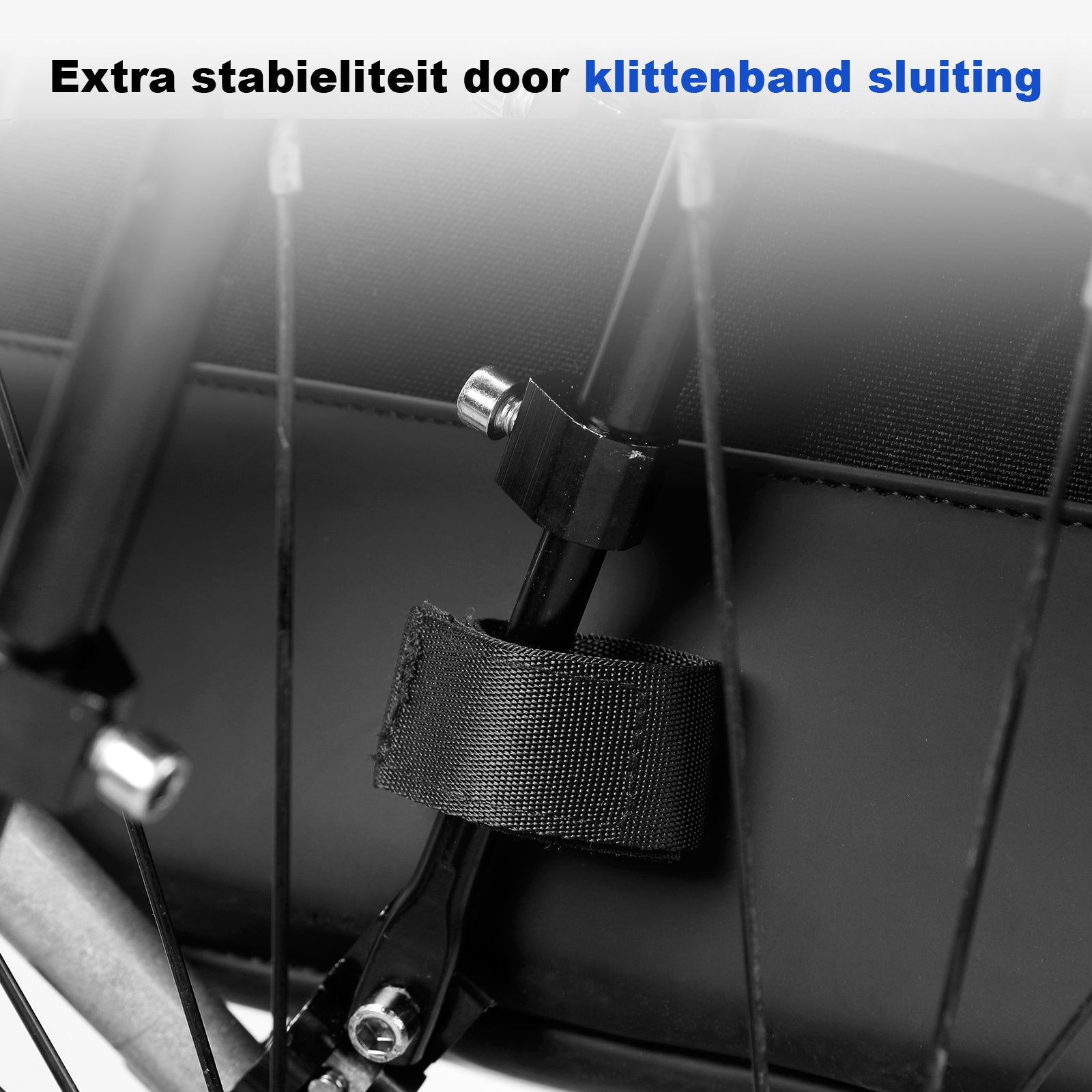 3 in 1 waterdichte rolltop fietstas 20-26L zwart - 100% reflectie - hoge zichtbaarheid - fietstas - rugtas - schoudertas