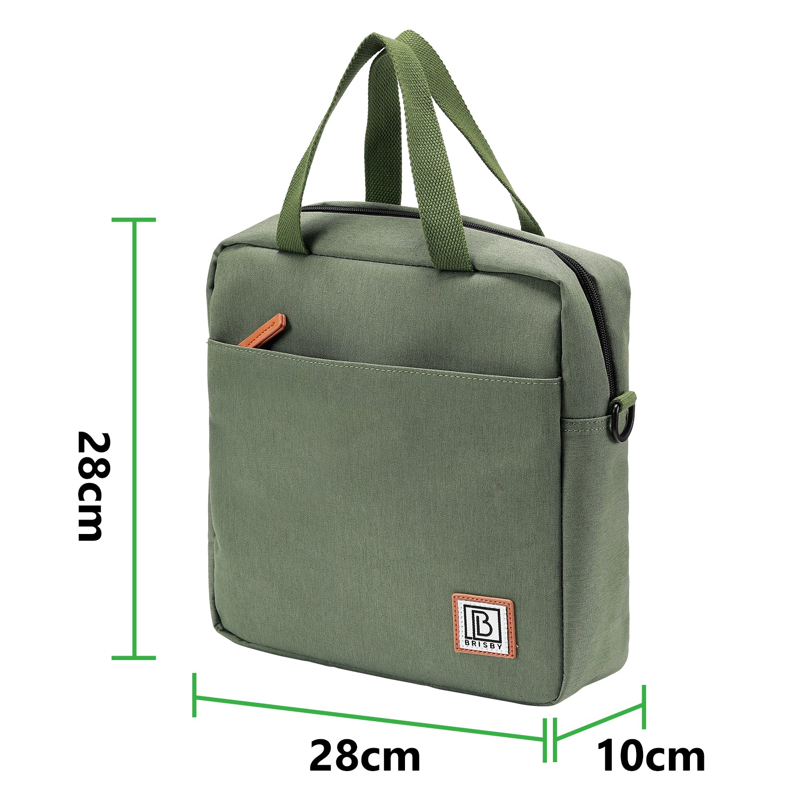 Koeltas 7L groen - Lunchtas - 4-laags geïsoleerd - 2 gratis koelelementen - incl. schouderband