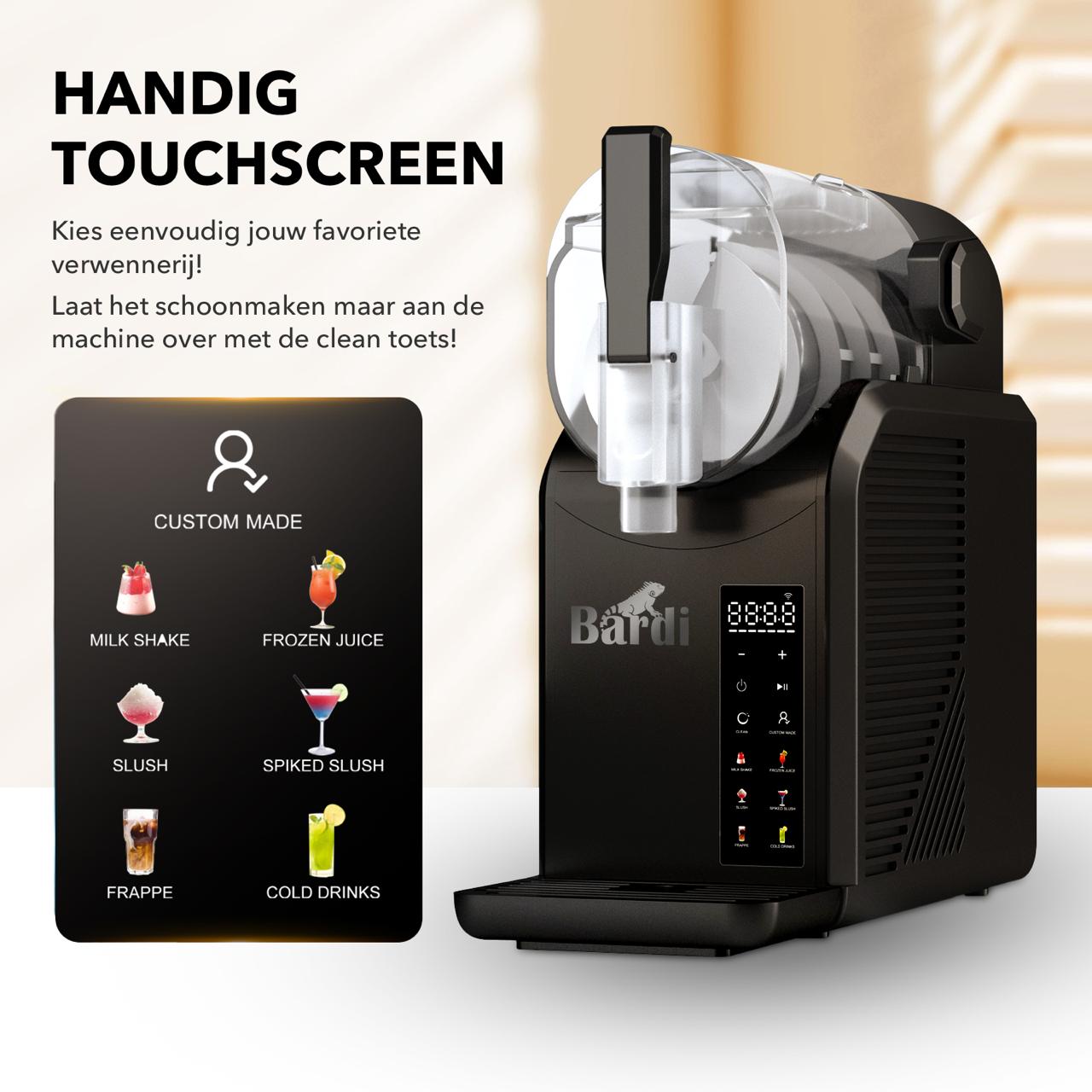 Slushmachine SET - 7-in-1 - slush, frappé, milkshake en smoothie maker - 2,1L - incl. 2 blok thermoscups