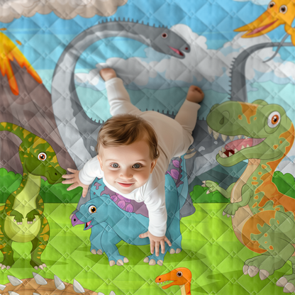 Speelkleed dinosaurus 150x200 - zware kwaliteit - speelmat - anti slip - wasbaar