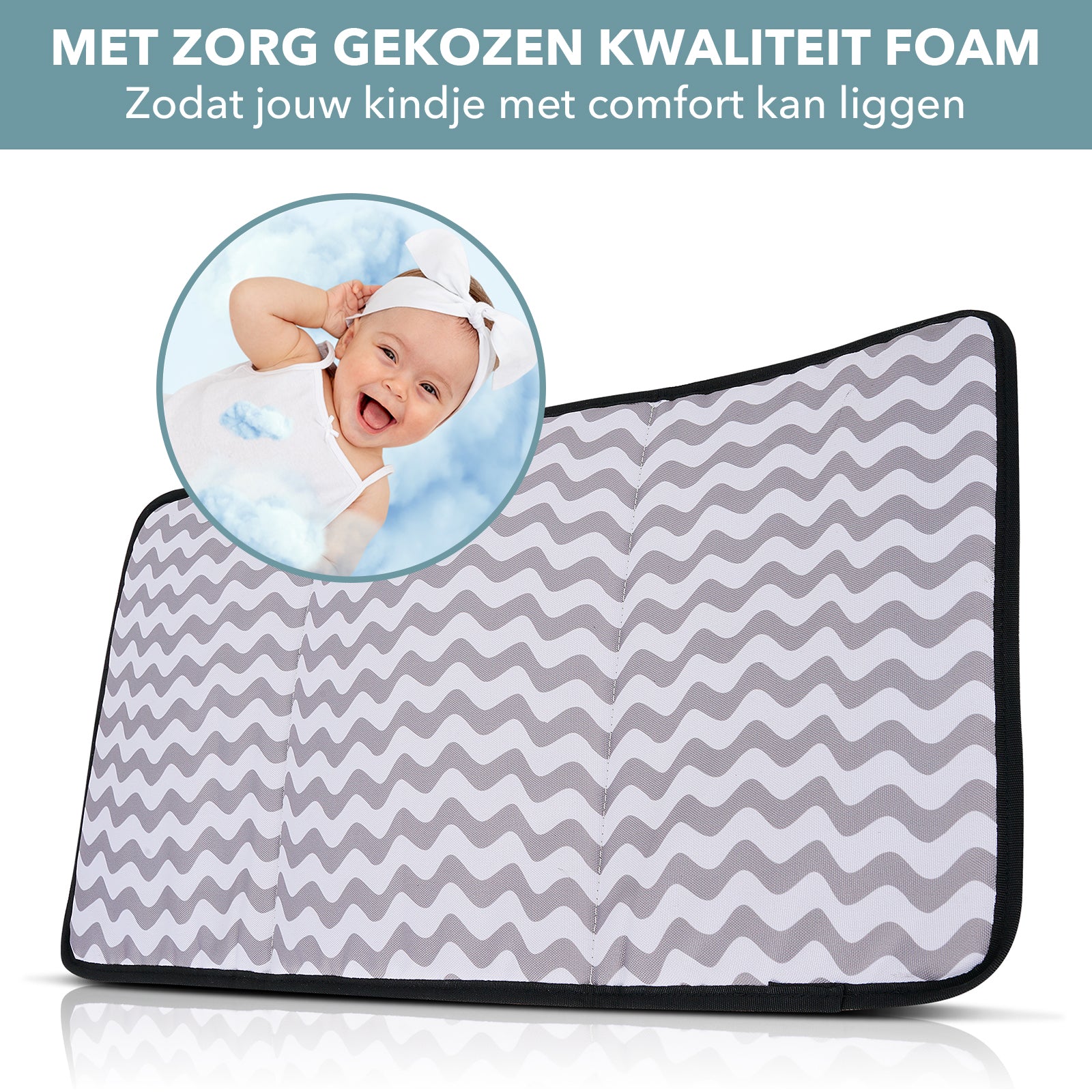 Brisby Luiertas stayopen green dots - incl. buggymontage en verschoonmat
