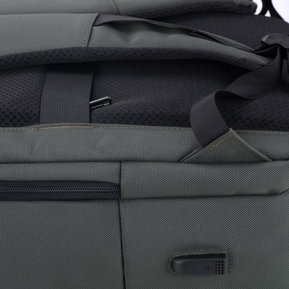 Brisby Rugzak Pro 1 – Laptoprugzak tot 15,7 inch voor Werk, School en Reizen – Waterafstotend – Met Tabletvak, Antidiefstalvak en Trolleysleeve - Groen