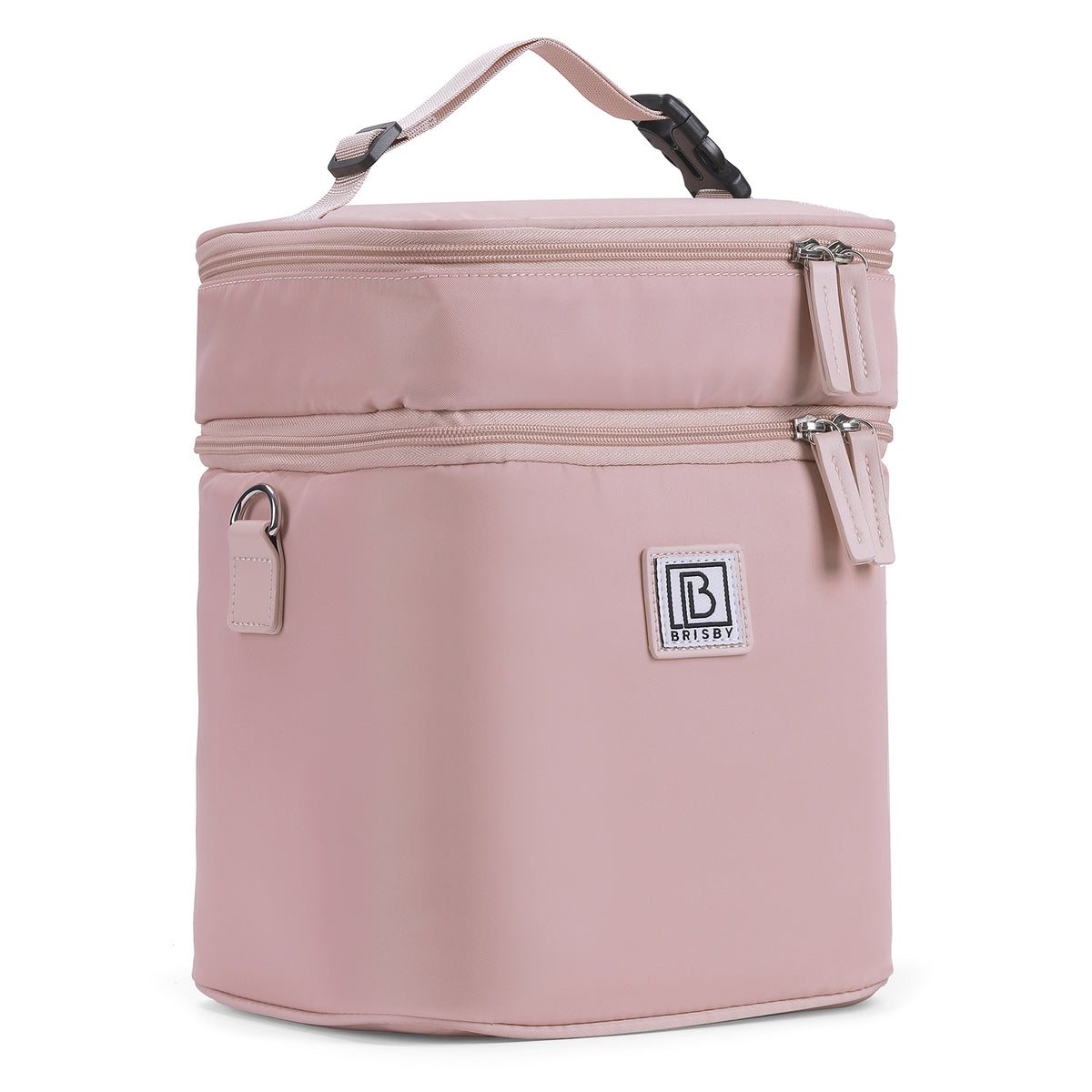 Brisby Koeltas 12 Liter – Lunchtas voor Werk & Onderweg – 2 Geïsoleerde Vakken – Inclusief 2 Koelelementen – Tot 10 Uur Koel- Soft Pink