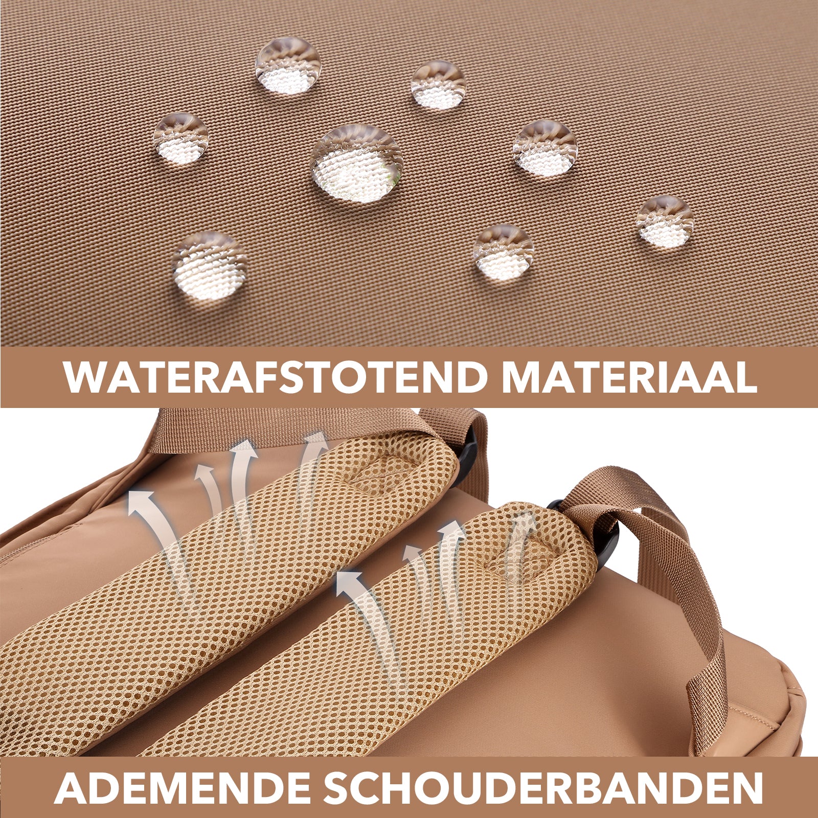Brisby slijtvaste Luiertas – verzorgingstas – met buggymontage - True Terracotta