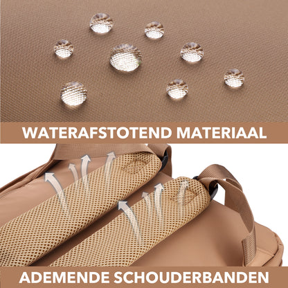 Brisby slijtvaste Luiertas – verzorgingstas – met buggymontage - True Terracotta