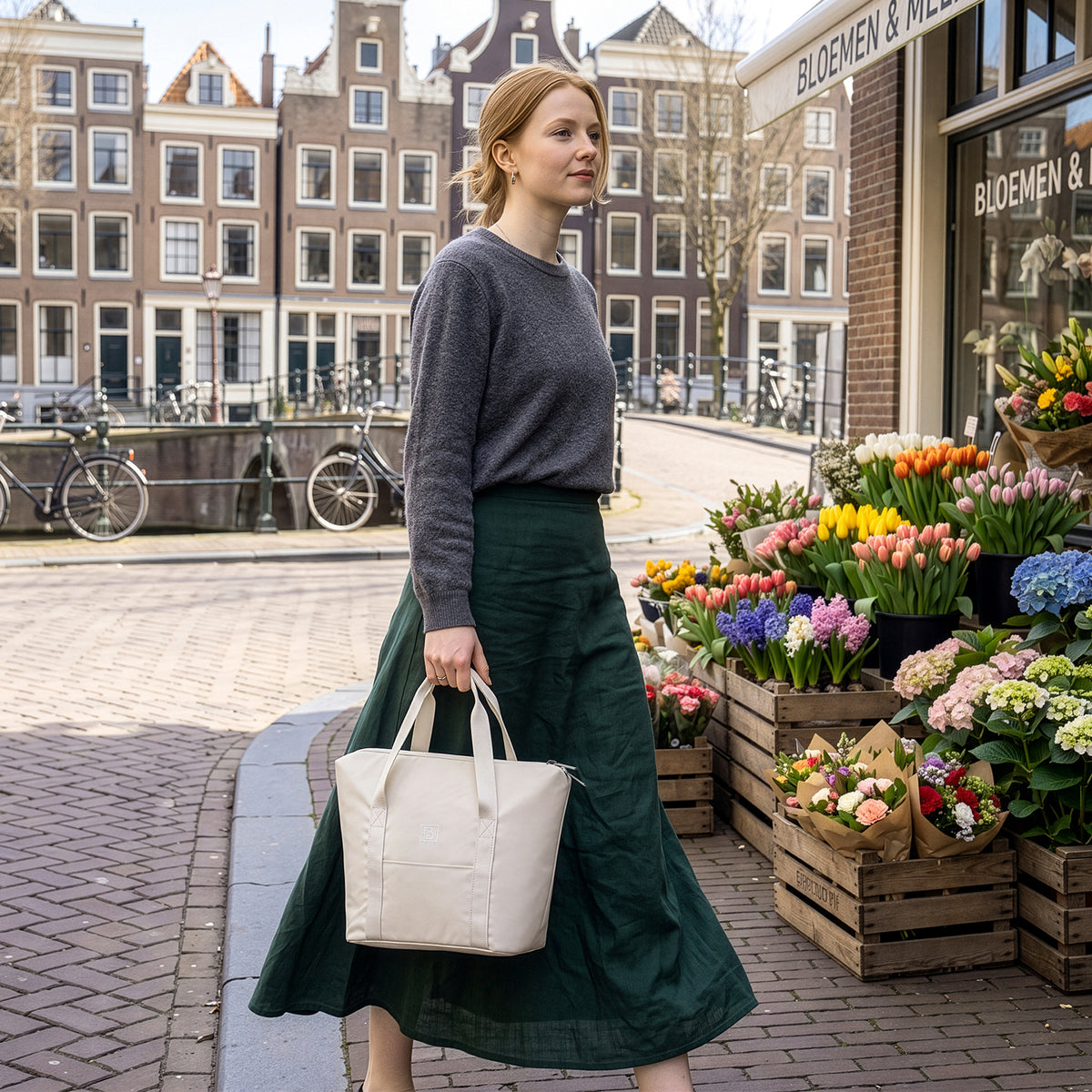 Brisby Koeltas Lunchtas 9L – 4-Laags Geïsoleerd – Inclusief 2 Koelelementen – Waterafstotend – Voor Werk, School & Onderweg - Crème