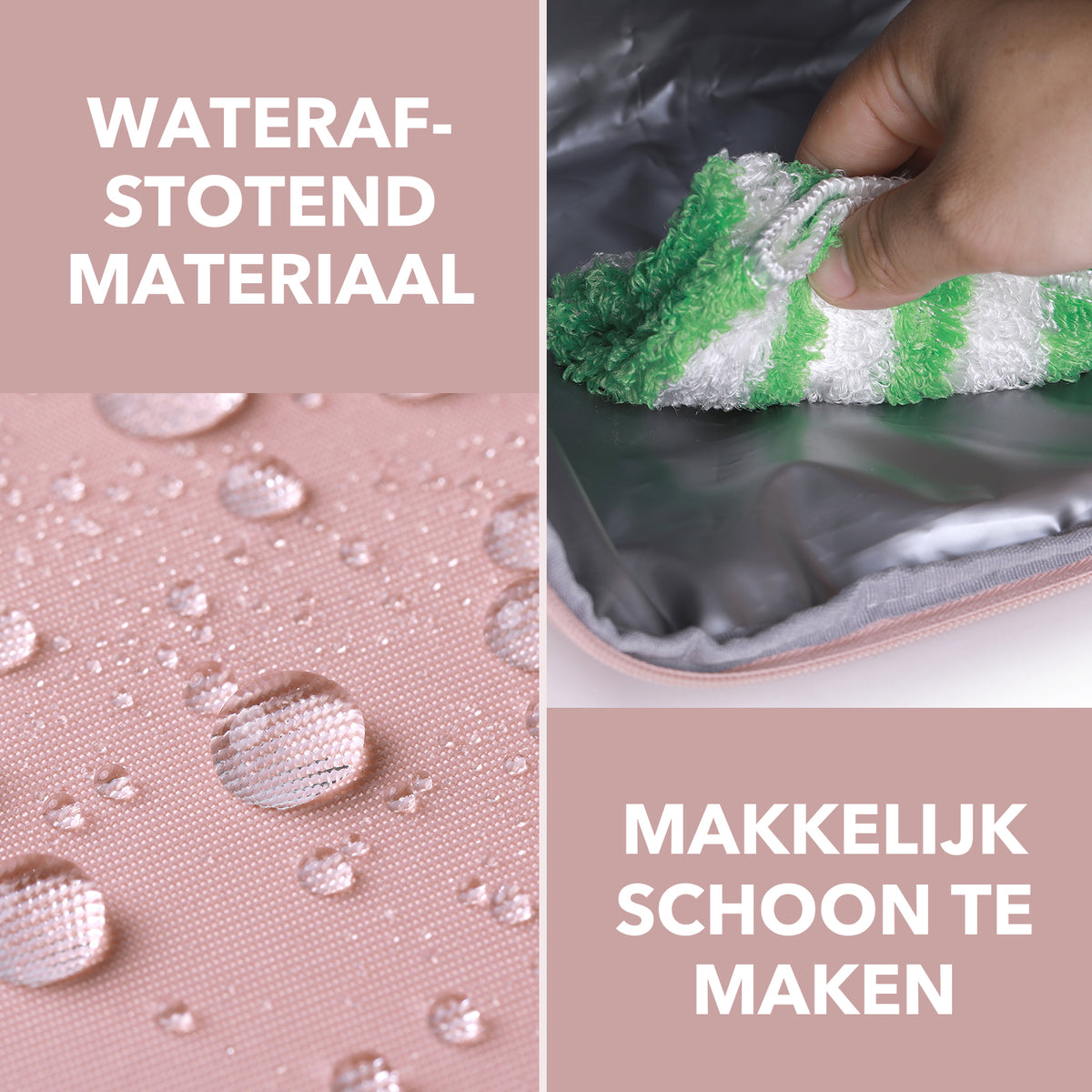 Brisby Koeltas 12 Liter – Lunchtas voor Werk & Onderweg – 2 Geïsoleerde Vakken – Inclusief 2 Koelelementen – Tot 10 Uur Koel- Soft Pink