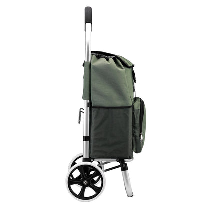 Packaway Shopping trolley with cool compartment - 45L - shopping trolley - hand truck function - GREEN