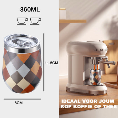 Bardi Thermosbekers 0,3L RVS blok set -  incl. deksels - dubbelwandig