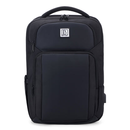Brisby Rugzak Pro 1 – Laptoprugzak tot 15,7 inch voor Werk, School en Reizen – Waterafstotend – Met Tabletvak, Antidiefstalvak en Trolleysleeve - Zwart