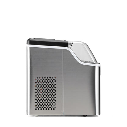 Bardi IJsblokjesmachine 3,2L ijsblokken RVS - 20 kg ijs per 24 uur - incl. thermosbeker