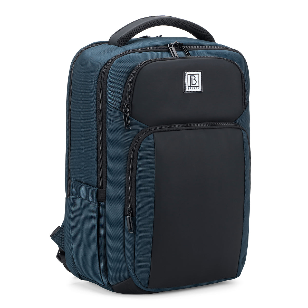 Brisby Rugzak Pro 1 – Laptoprugzak tot 15,7 inch voor Werk, School en Reizen – Waterafstotend – Met Tabletvak, Antidiefstalvak en Trolleysleeve - Blauw