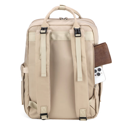 Brisby slijtvaste Luiertas – verzorgingstas – met buggymontage - Natural Champagne