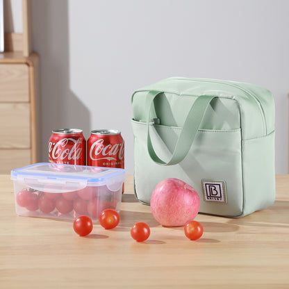 Brisby Koeltas Lunchtas 4L - Waterafstotend - Geïsoleerde Kolftas - Inclusief Koelelement - Smooth Green