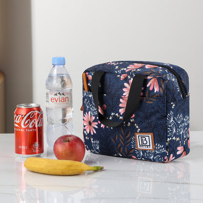 Brisby Koeltas Lunchtas 4L - Waterafstotend - Geïsoleerde Kolftas - Inclusief Koelelement - Japanese Flower