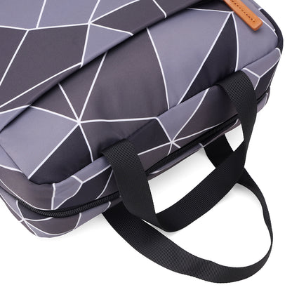 Brisby Koeltas Lunchtas 7L - Inclusief 2 Koelelementen & Schouderband - Abstract Grijs&Zwart