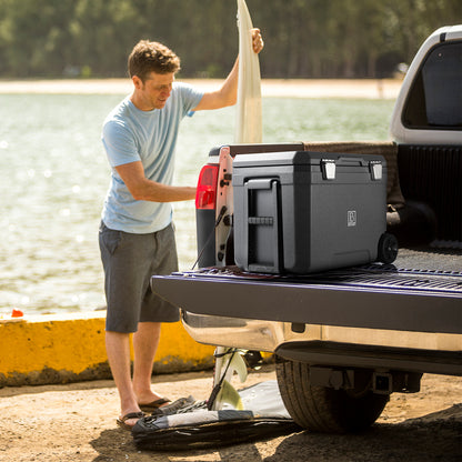 Cool box 45L grey - 3 days insulation - 4 cooling elements - temperature-safe closure