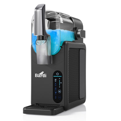 Bardi Slushmachine grijs met set cups Bloemetjes