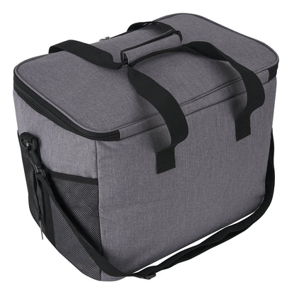Cooler bag 40L grey - lunch bag - foldable - 4-layer insulated - incl. 6 free cooling elements and carrying strap