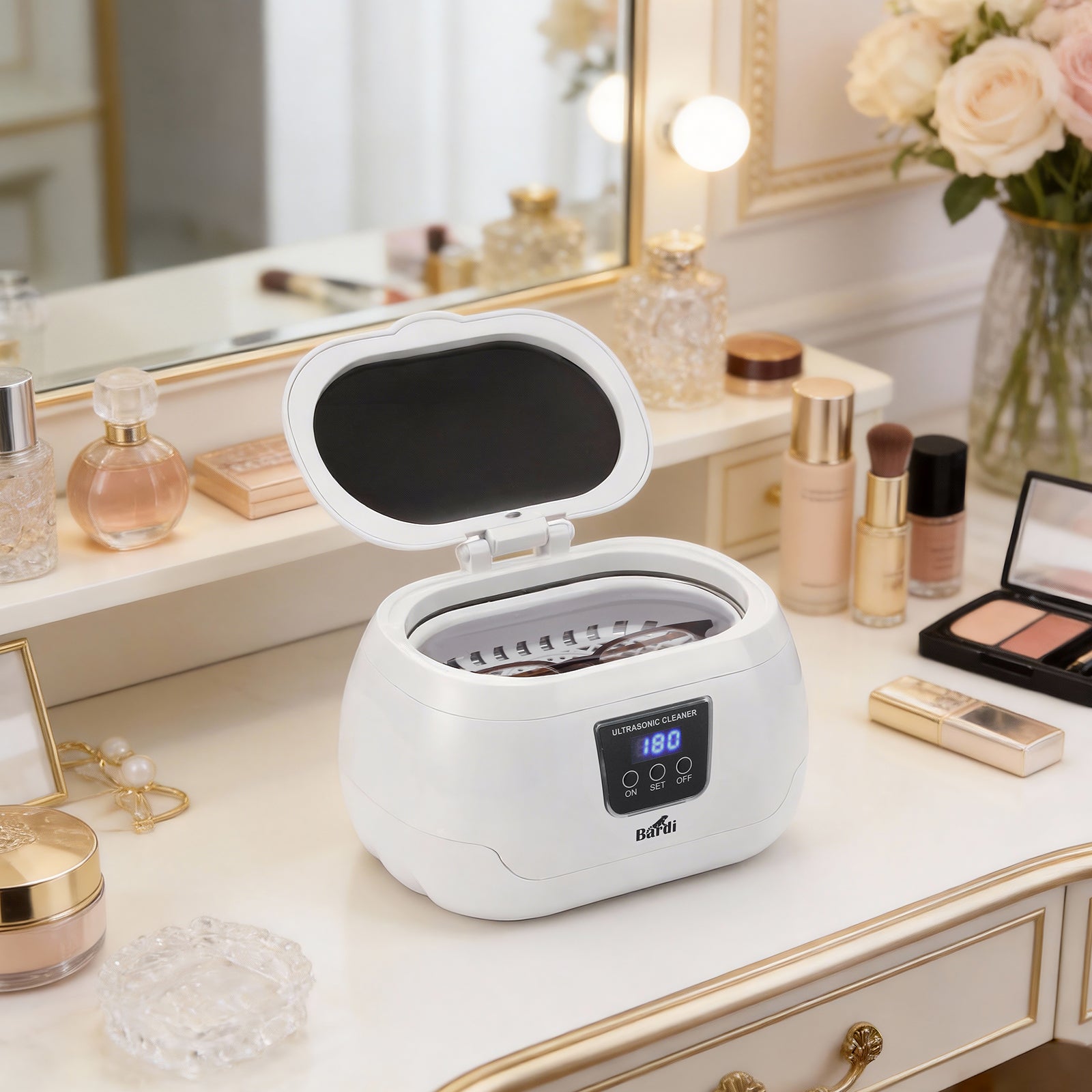 Bardi Ultrasoon reiniger 600ml - Incl. mandje en rek - model 1