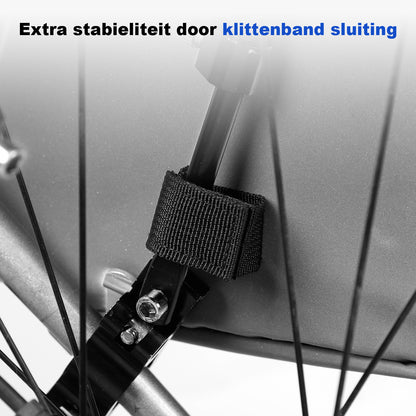 3 in 1 waterdichte rolltop fietstas set 40-52L grijs - 100% reflectie - hoge zichtbaarheid - fietstas - rugtas - schoudertas