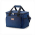 Koeltas 15L koeltas donkerblauw - lunchtas - 4-laags geïsoleerd - opvouwbaar - incl. 2 gratis koelelementen en draagband