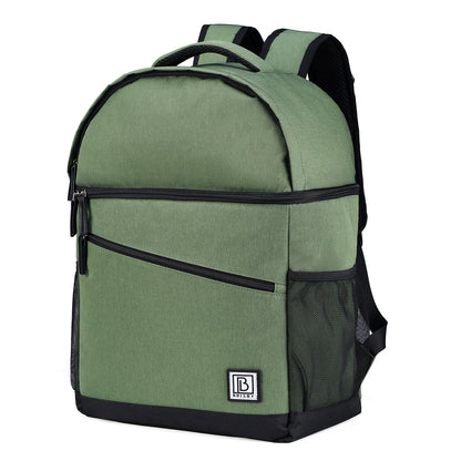 Koeltas 25L groen - rugzak - 4-laags geïsoleerd - waterafstotend - incl. 2 gratis koelelementen en bieropener