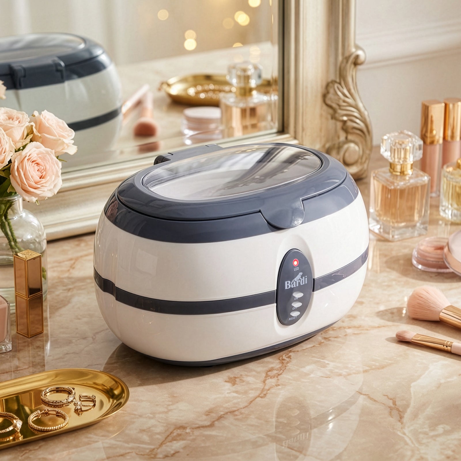 Bardi Ultrasoon reiniger 600ml - Incl. mandje en rek - model 2