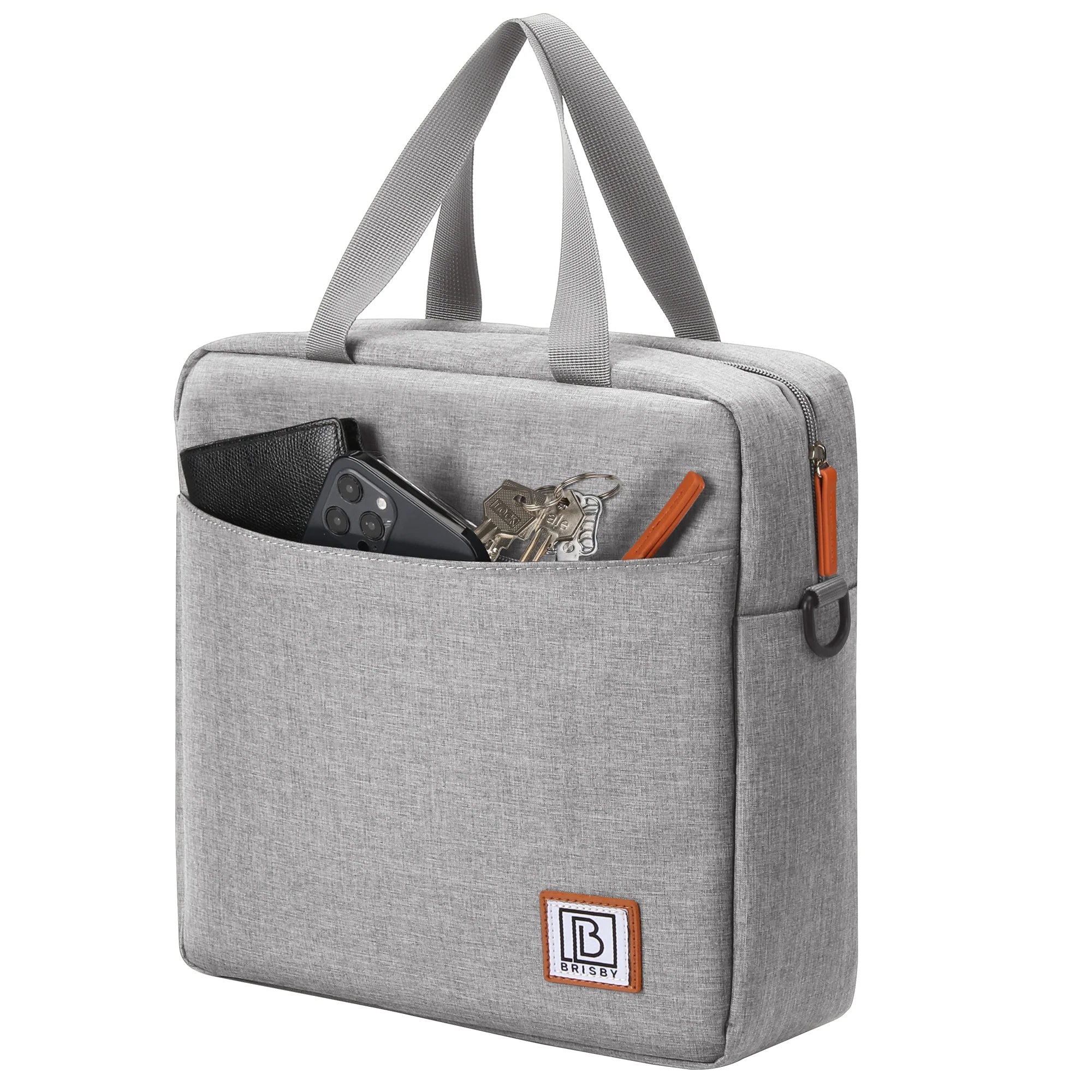 Cooler bag 7L light gray - Lunch bag - 4-layer insulated - 2 free cooling elements - incl. shoulder strap