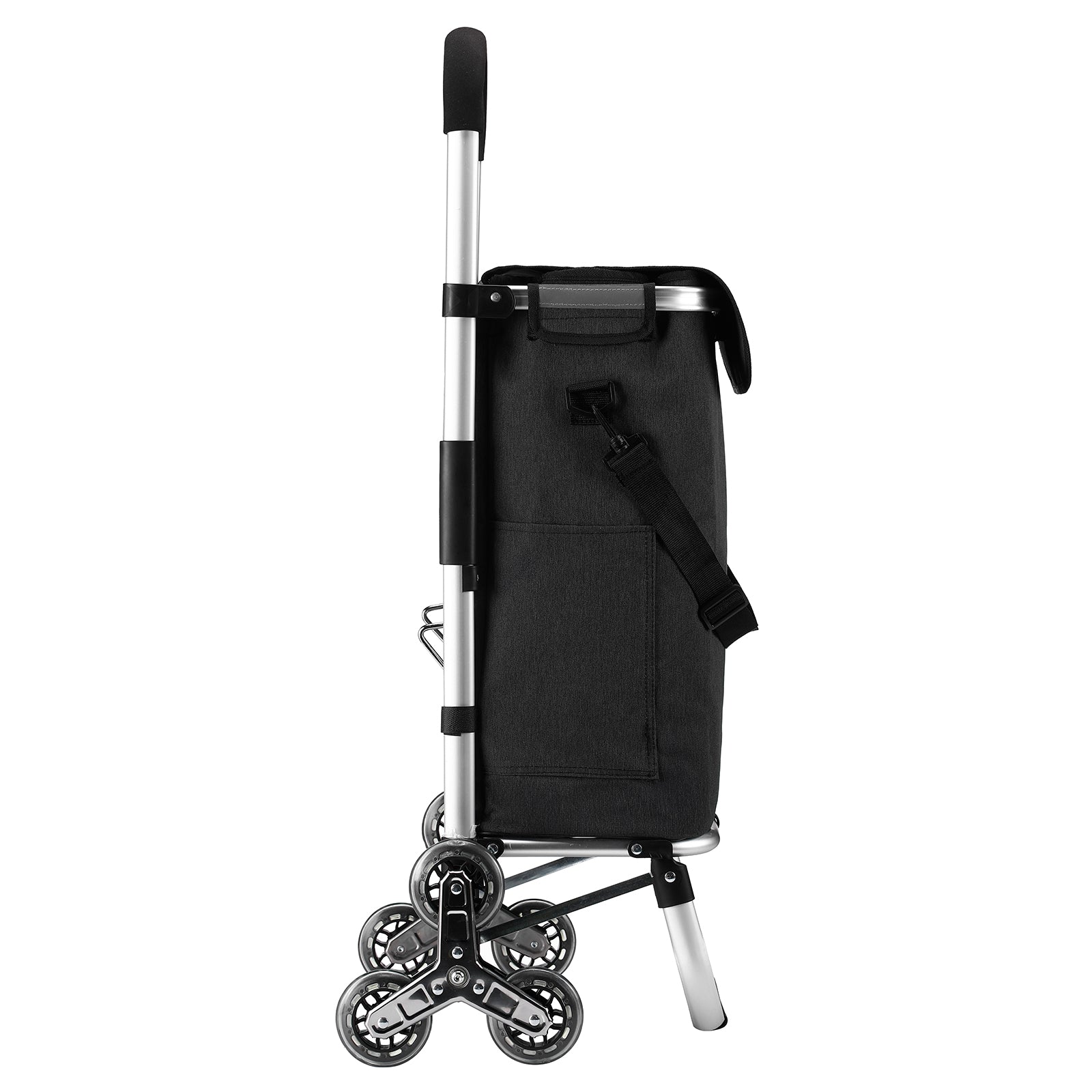 Packaway Boodschappentrolley 40L grijs - incl. trapwielen - steekwagenfunctie
