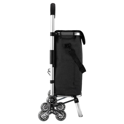 Packaway Boodschappentrolley 40L grijs - incl. trapwielen - steekwagenfunctie