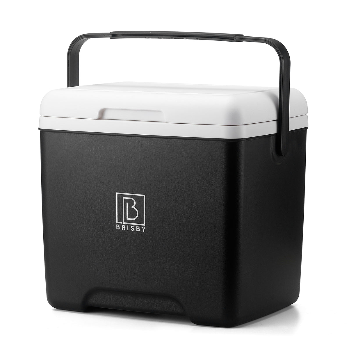 Brisby Koelbox - Frigobox - 13L- Zwart- Tot maximaal 40 uur isolatie - Incl. 2 dikke koelelementen van 450ml - Met koelelementen vergrendeld in deksel en Brisby 500ml Zwarte Dubbelwandige Thermosfles