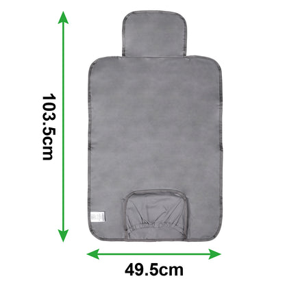 Florence diaper bag 17L grey - shoulder bag, changing bag - hard-wearing - incl. cool bag, changing mat and pram hooks - nylon
