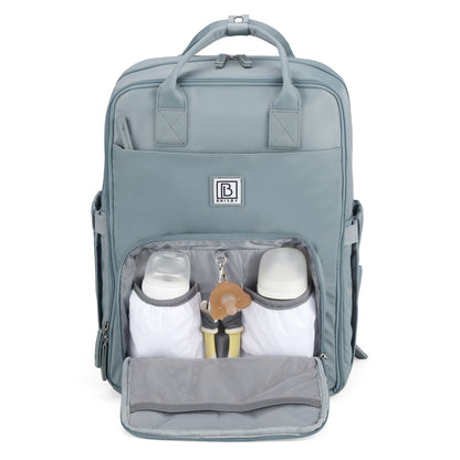 Brisby slijtvaste Luiertas – verzorgingstas – met buggymontage - Mist Blue
