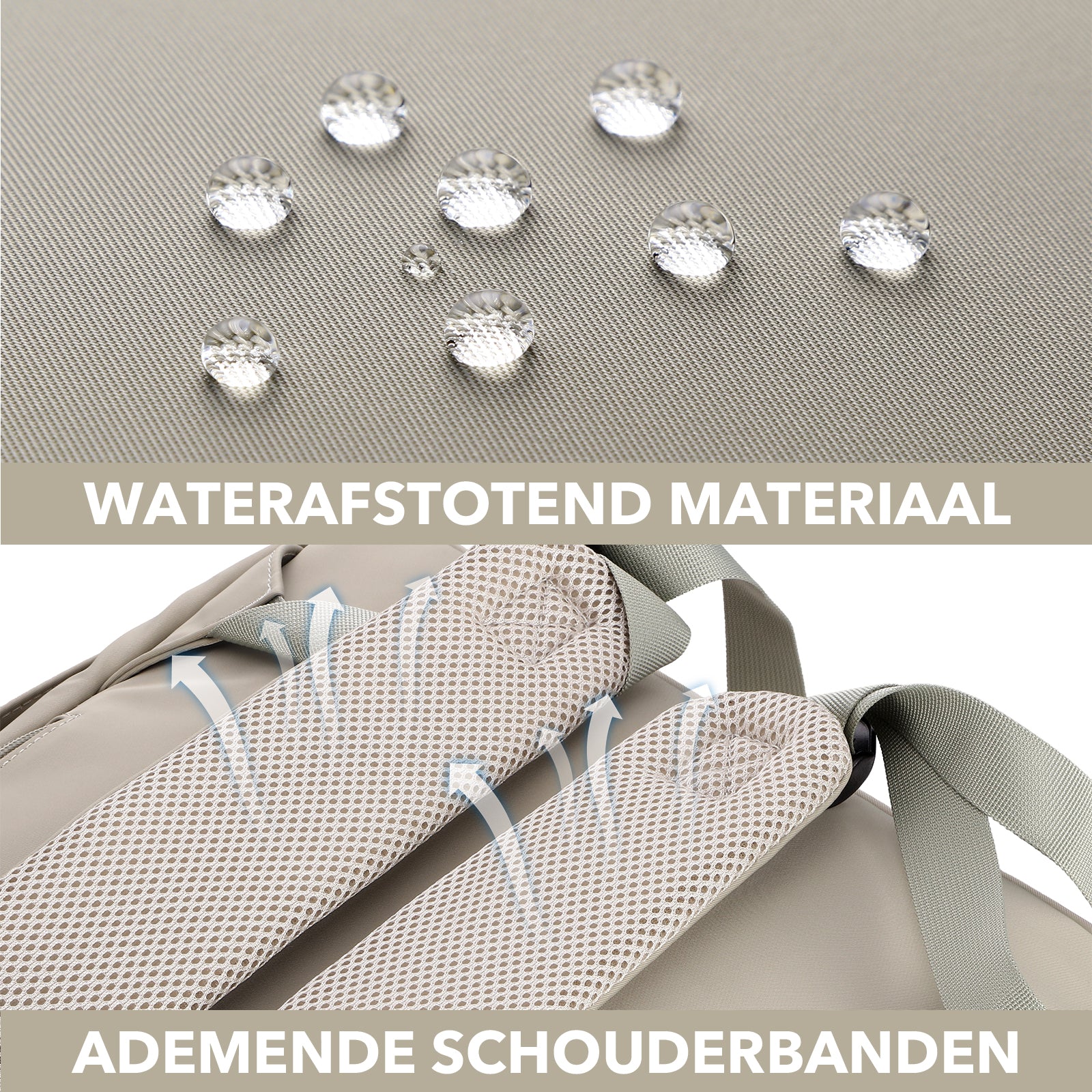 Brisby slijtvaste Luiertas – verzorgingstas – met buggymontage - Mist Green