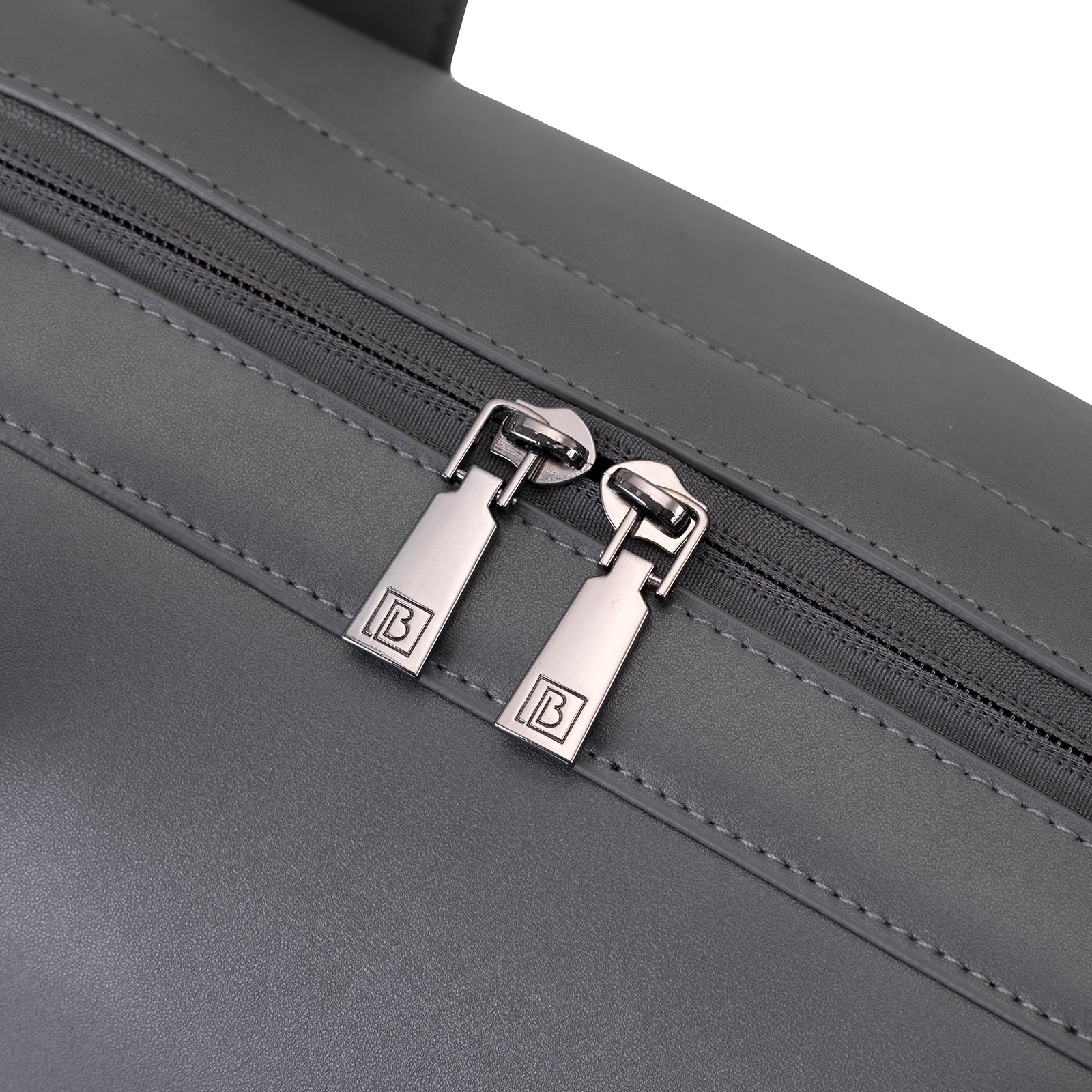 Venezia weekend bag grey - shoulder bag - travel bag - hand luggage - hard-wearing - incl. hanging hooks - PU leather