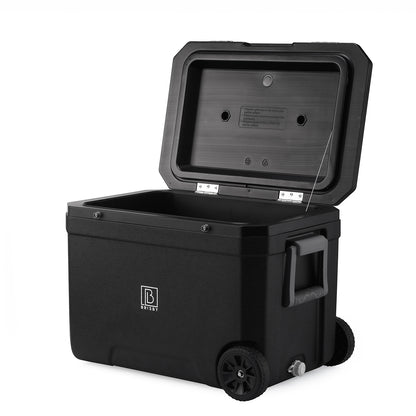 Cool box 45L black - 3 days insulation - 4 cooling elements - temperature-safe closure
